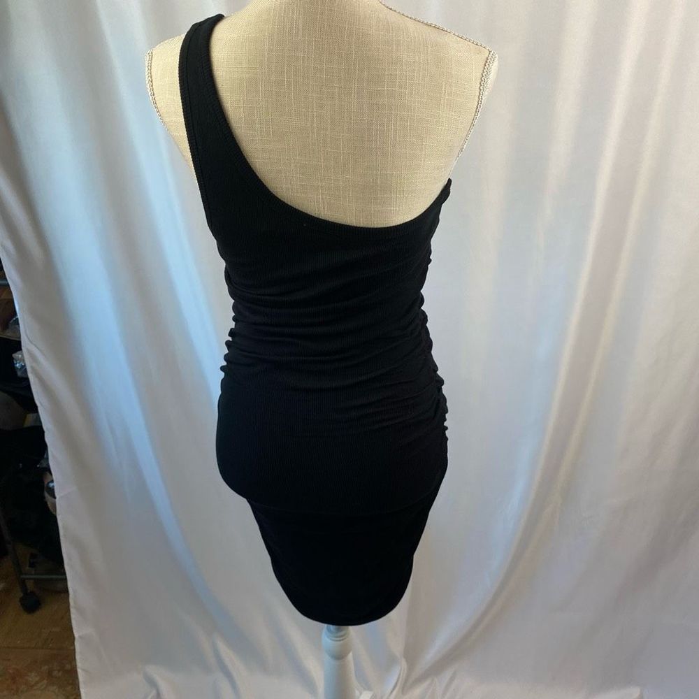 New L’Space Alana Black One Shoulder Mini Dress Woman’s Sz Large NWOT - Picture 5 of 14
